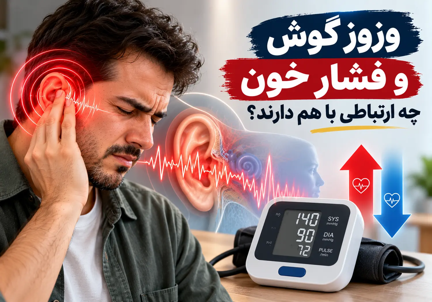 وزوز گوش و فشار خون چه ارتباطی دارند؟ علت و درمان